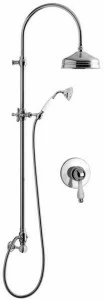 Rubinetteria Giulini Настенная душевая стойка с душевой лейкой Pragamix - pragamix crystal F7515wc-s