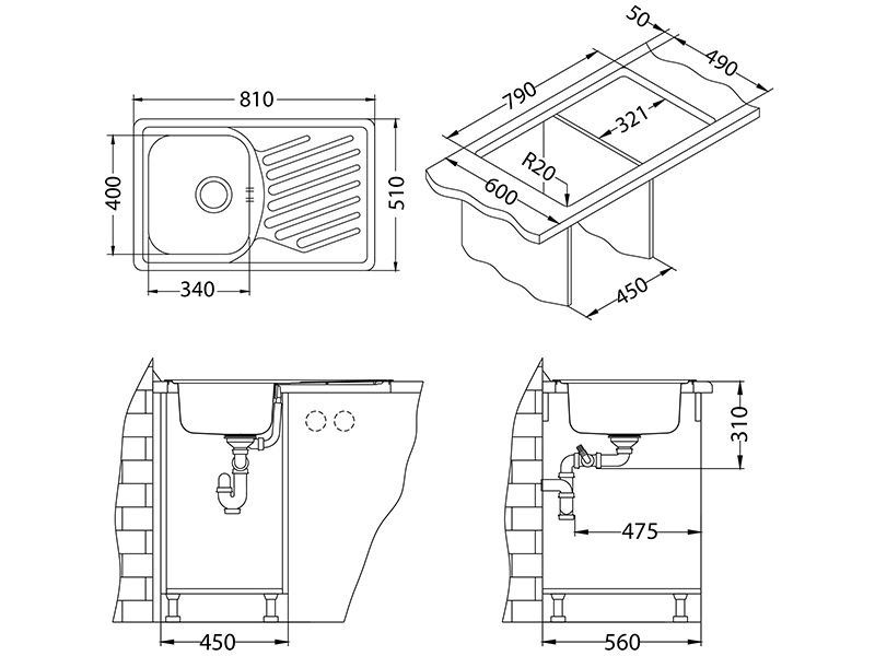 Мойка Alveus Elegant 30 1126348 - Вид №4