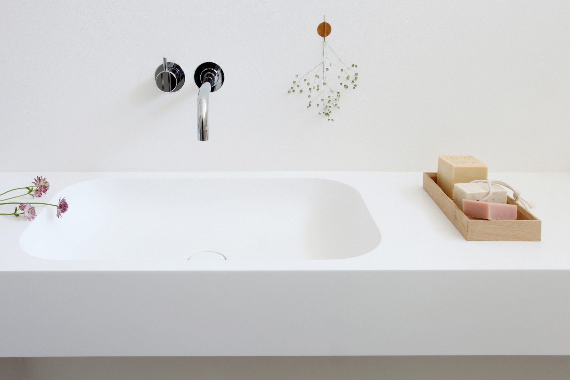 Прямоугольный подвесной умывальник в HIMACS Not Only White ARCH-00047505 - Вид №5