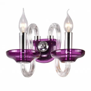 Бра ST Luce Ninfa SL757.801.02 ST LUCE СВЕЧА 077723 Прозрачный;фиолетовый