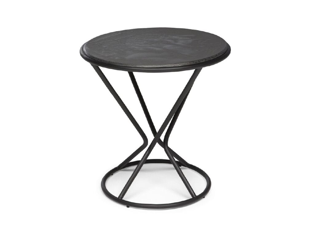 Низкий круглый журнальный столик с столешницей из смолы Natuzzi Italia суббота ARCH-00054594