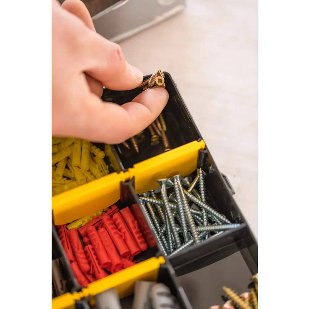 Органайзер Stanley Essential 14 для мелочей 35.7х4.8х22.9 см, цвет чёрный/жёлтый STLM-2112842 - Вид №6