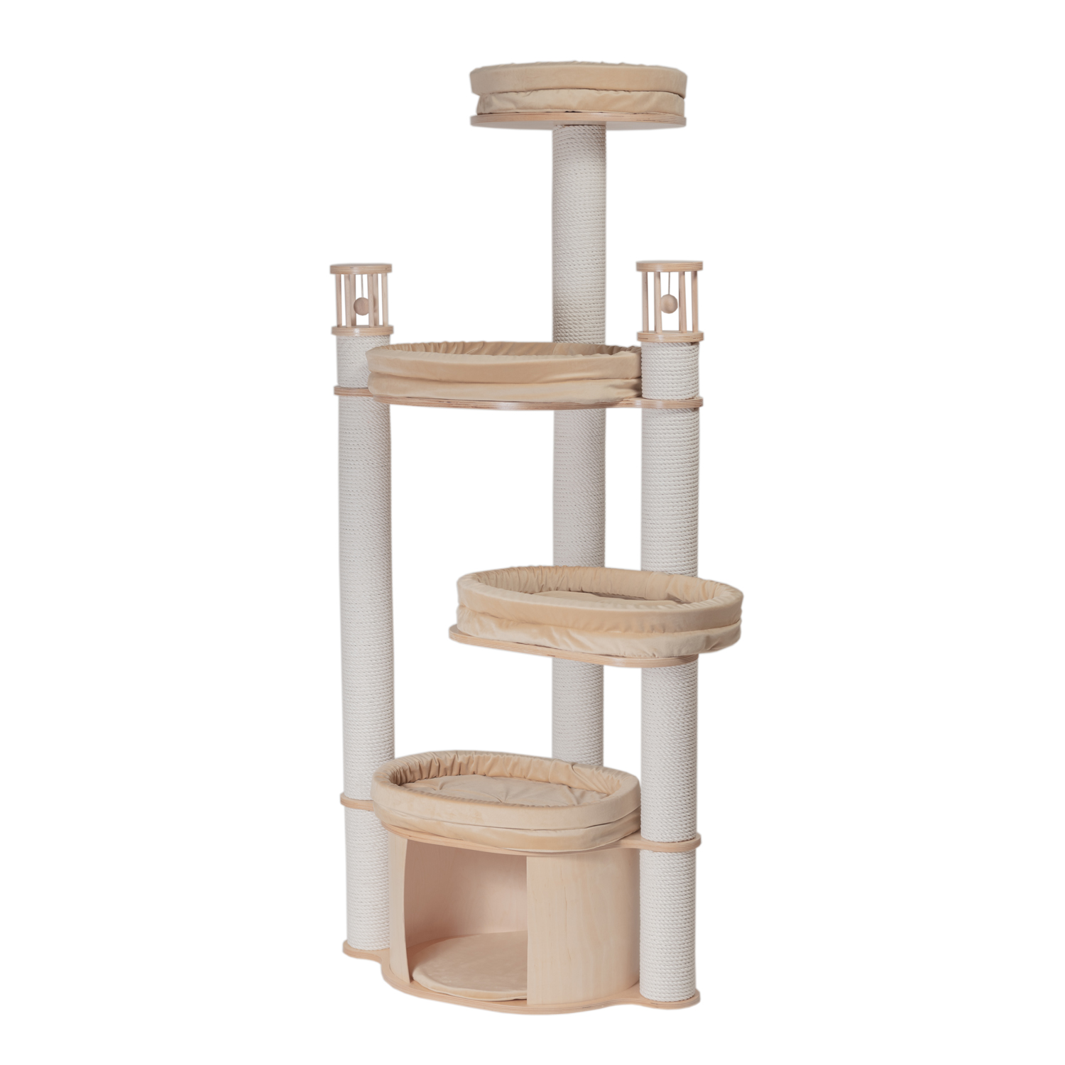 ПР0058601 Игровой комплекс Beauty-5, 175 см, цвет в лаке подушки бежевые MYSNOOPY 