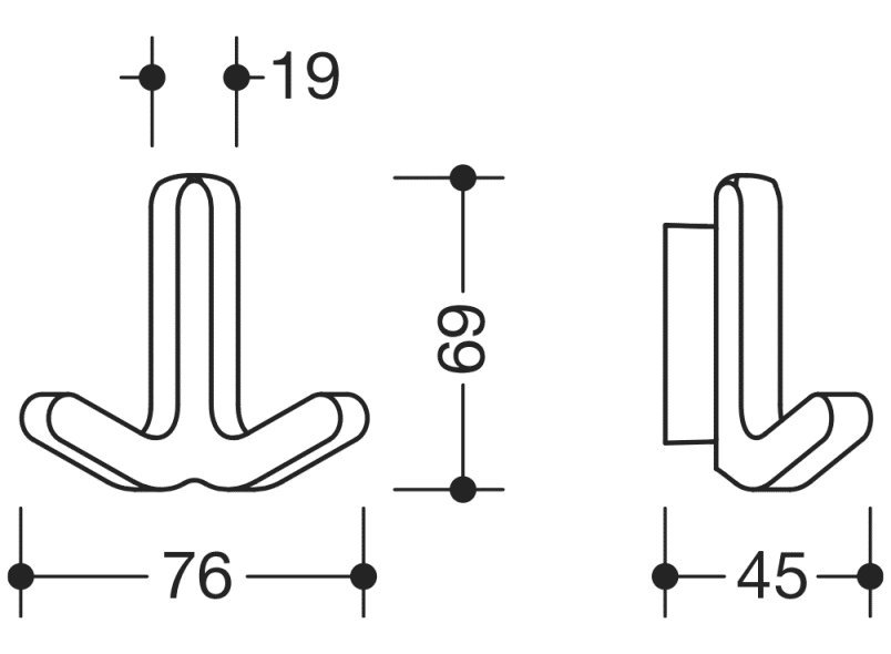 477.94B020 двойной крючок HEWI Garderoben | Haken  - Вид №10