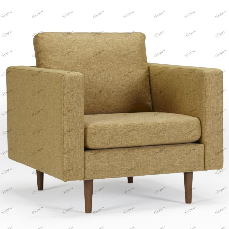 Кресло Otto, дуб/орех, песочное Kragelund 37401248241