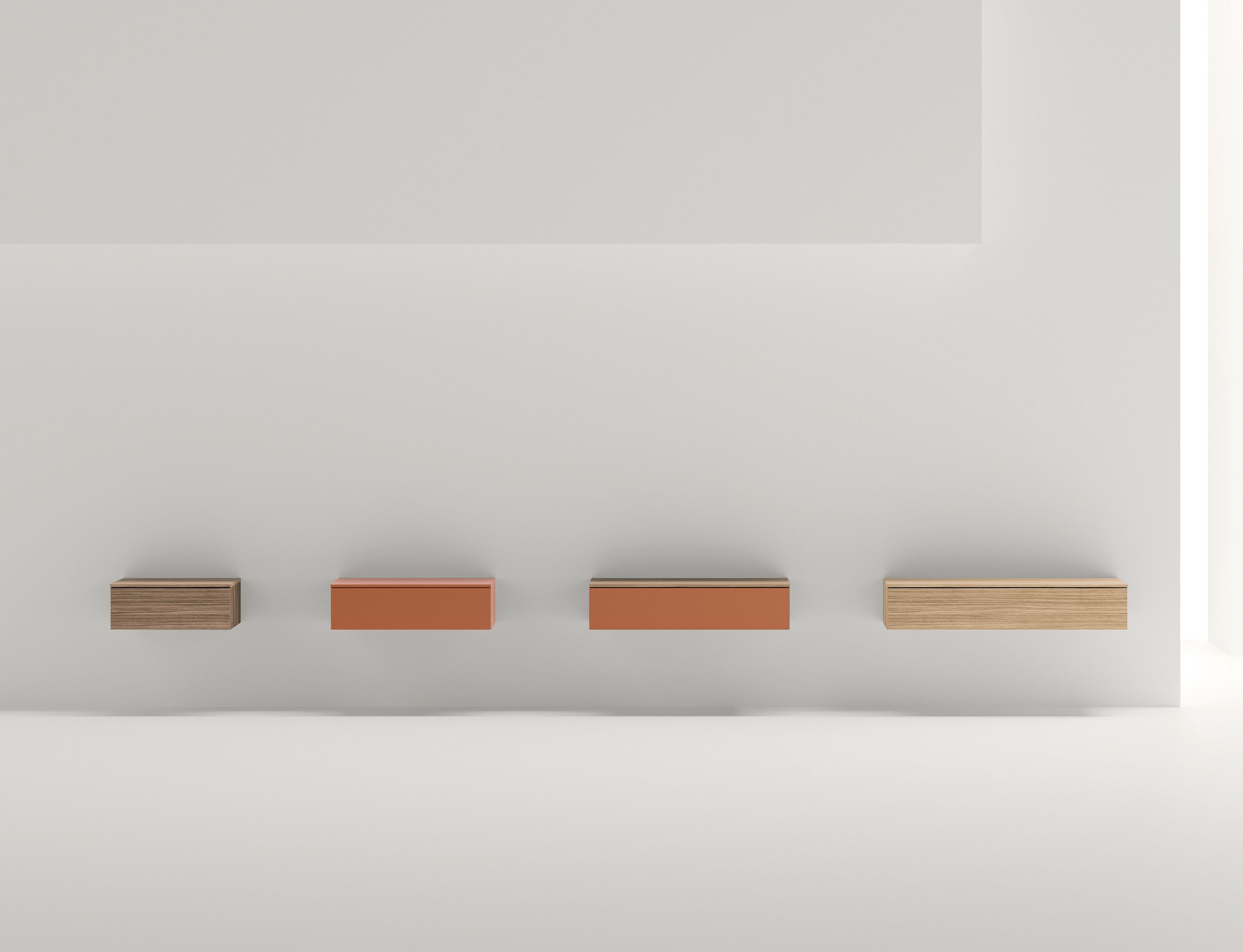 Подвесная тумбочка из меламиновой ткани с ящиками Adok Fly ARCH-00060712 - Вид №1