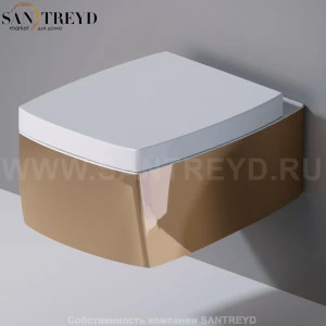 S571255 Подвесной унитаз настенный Белый A. e T. Italia SQUARE Италия