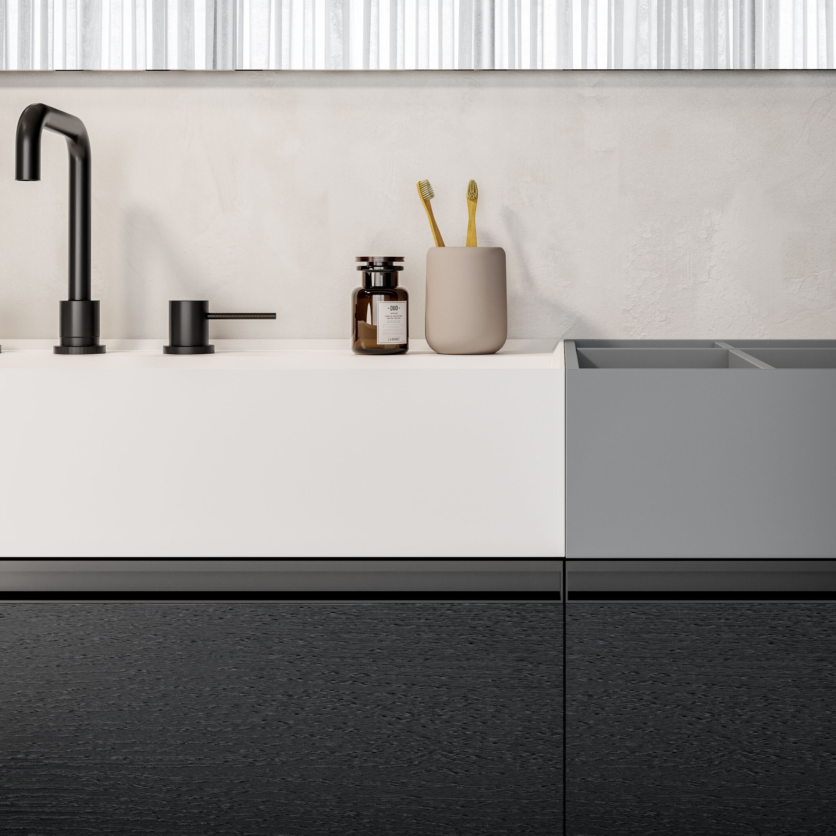 Подвесной туалетный столик с выдвижными ящиками и зеркалом Birex Deep ARCH-00125044 - Вид №2