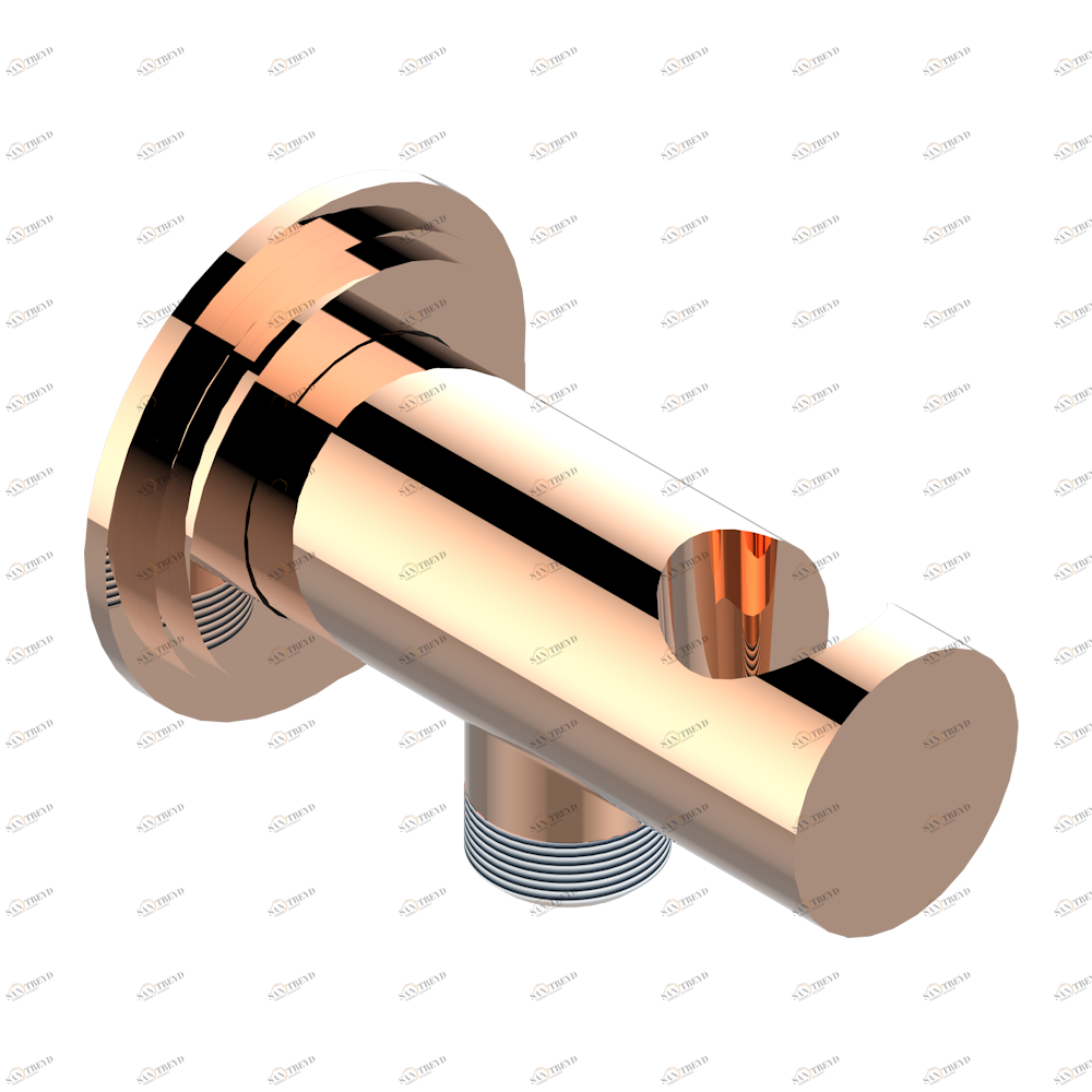 G2U-53L Вывод встраиваемый в стену с крючком Thg-paris Faubourg metal с рукоятками Розовое золото G2U-53L CAT.F