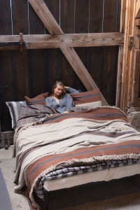 Льняное покрывало