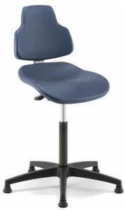 Linea Fabbrica Офисный стул с 5 спицами, регулируемый по высоте, из искусственной кожи Joko