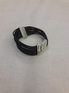 MIX_1994_3 Браслет кожа, металл 3 цвета Mix Culture