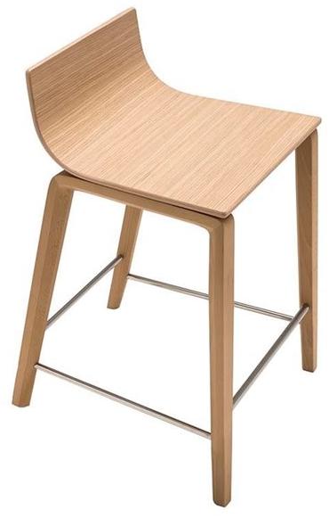 Andreu World Барный стул из дуба Lineal sun-id-1346846 - Вид №1