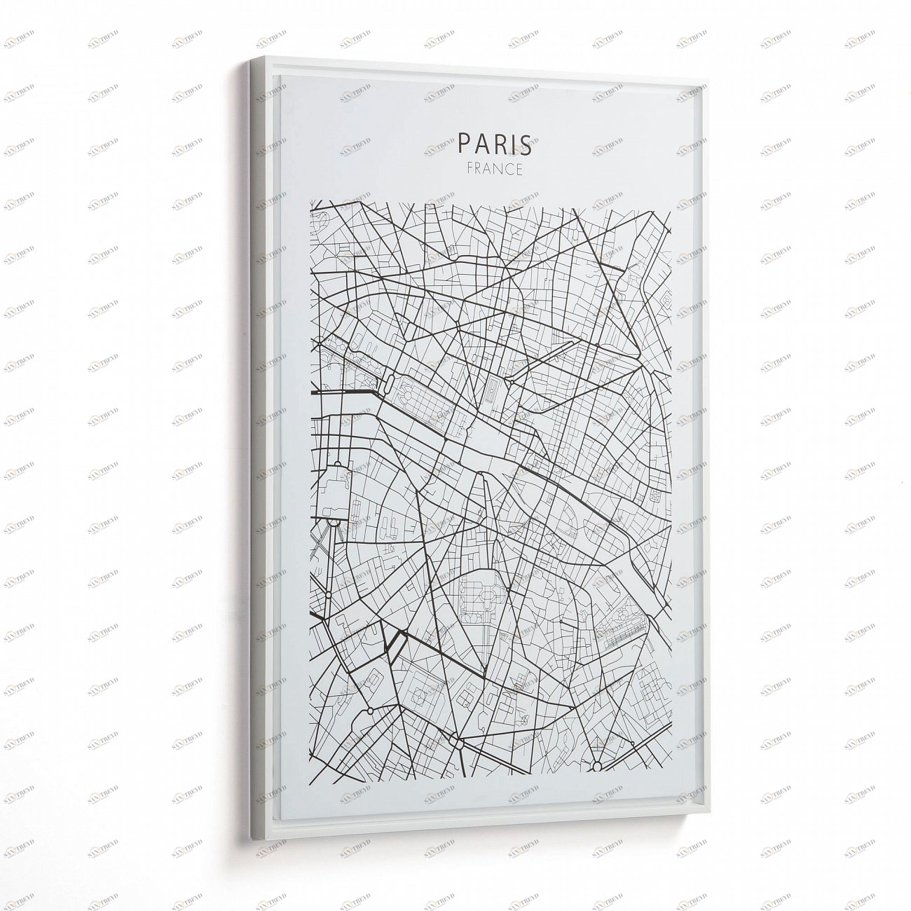 Картина на холсте белая Uptown Paris от La Forma LA FORMA UPTOWN 00-3865171 Белый;черный 