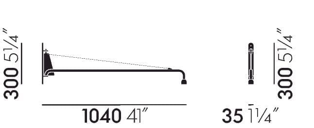 Стальной светодиодный настенный светильник с фиксированной рукояткой In Stock Vitra ARCH-00138962 - Вид №2