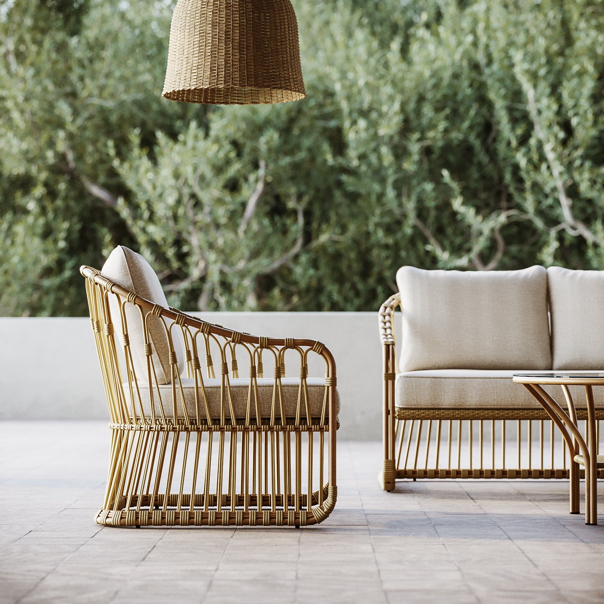 Садовое кресло из синтетического материала и алюминия SNOC Elisa ARCH-00017663 - Вид №3