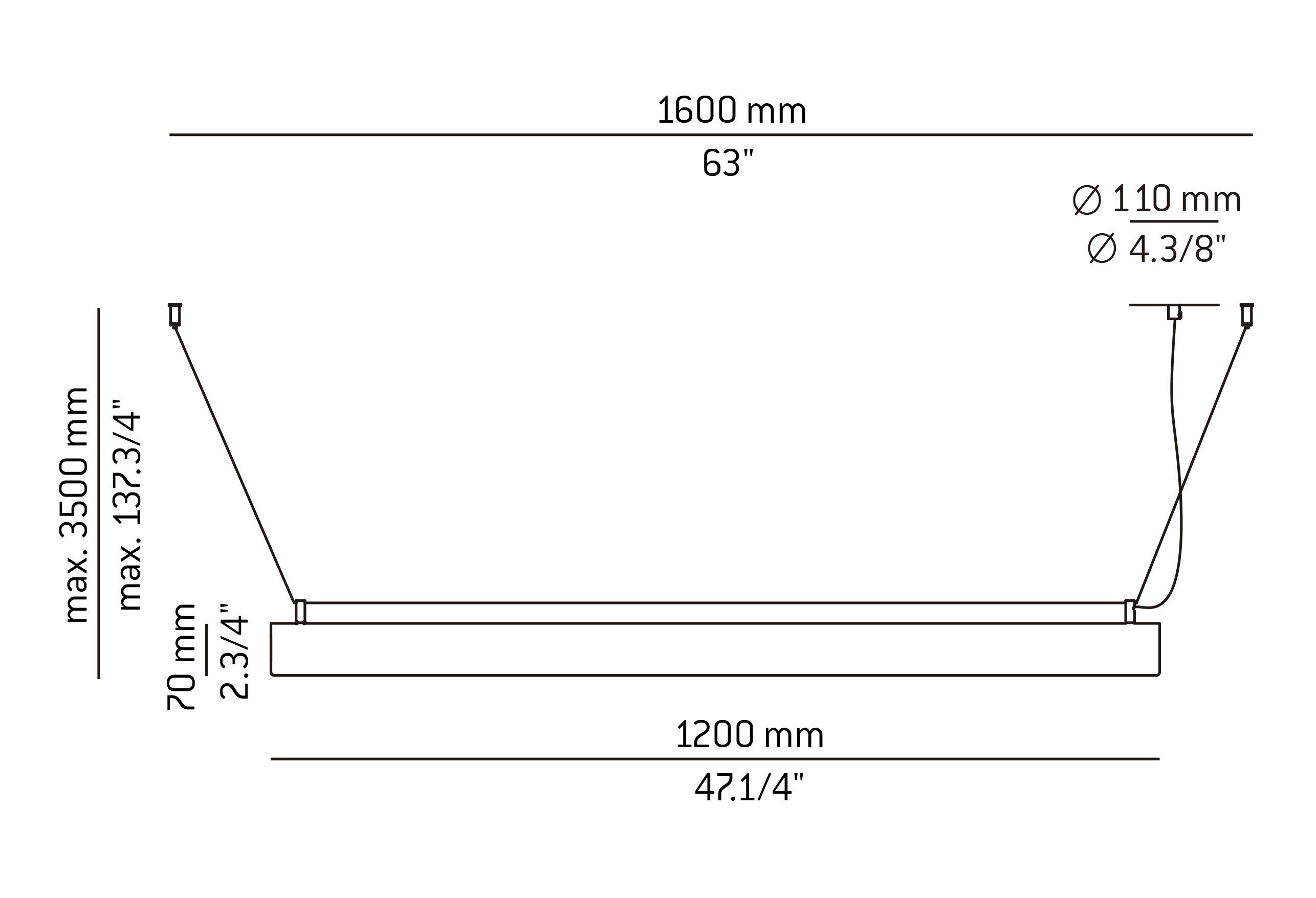 Металлический светодиодный подвесной светильник Estiluz Gada ARCH-00133530 - Вид №10