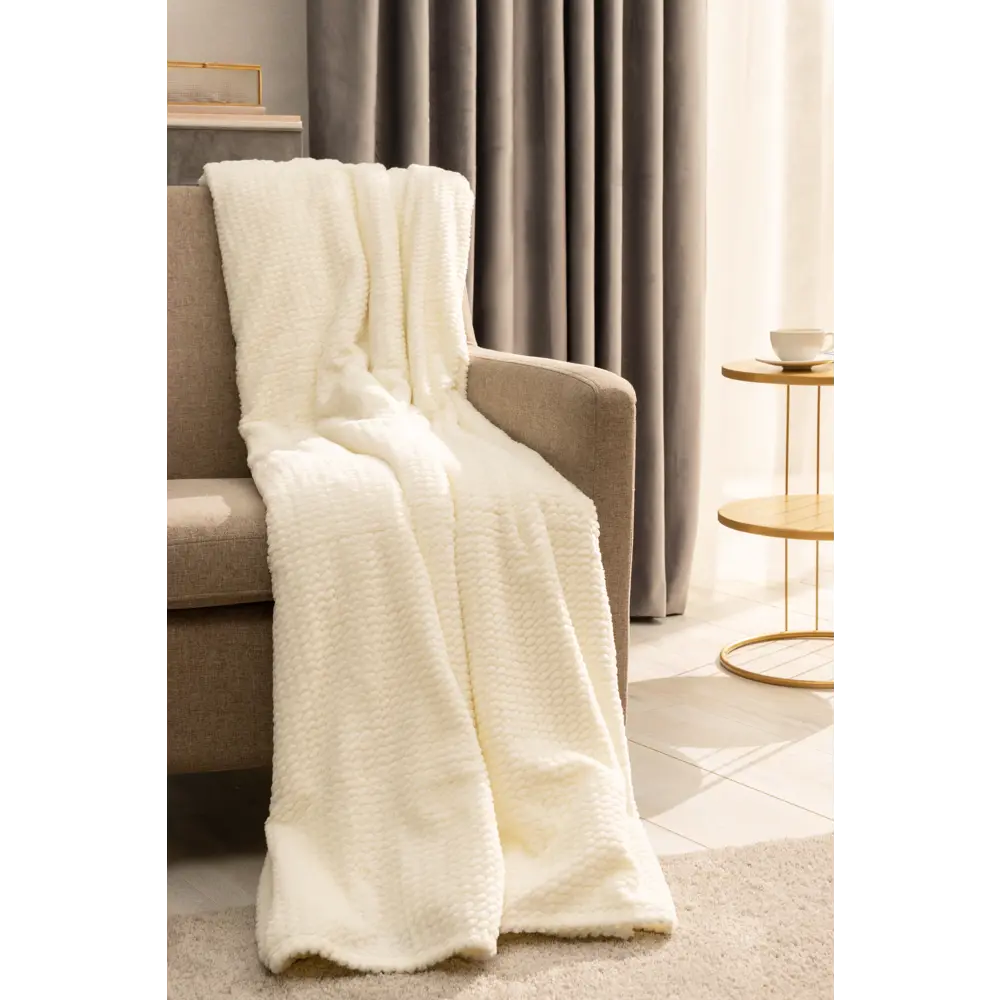Santreyd Comodo - уютный плед из микрофибры 220×240 см бежевый 85260772 STLM-0060512 - Вид №3