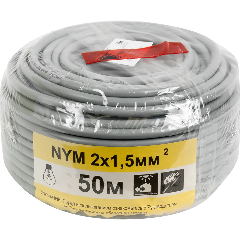 Кабель Партнер-Электро NYM 2x1.5 50 м ГОСТ цвет серый 14157922 STLM-2102162  - Вид №2