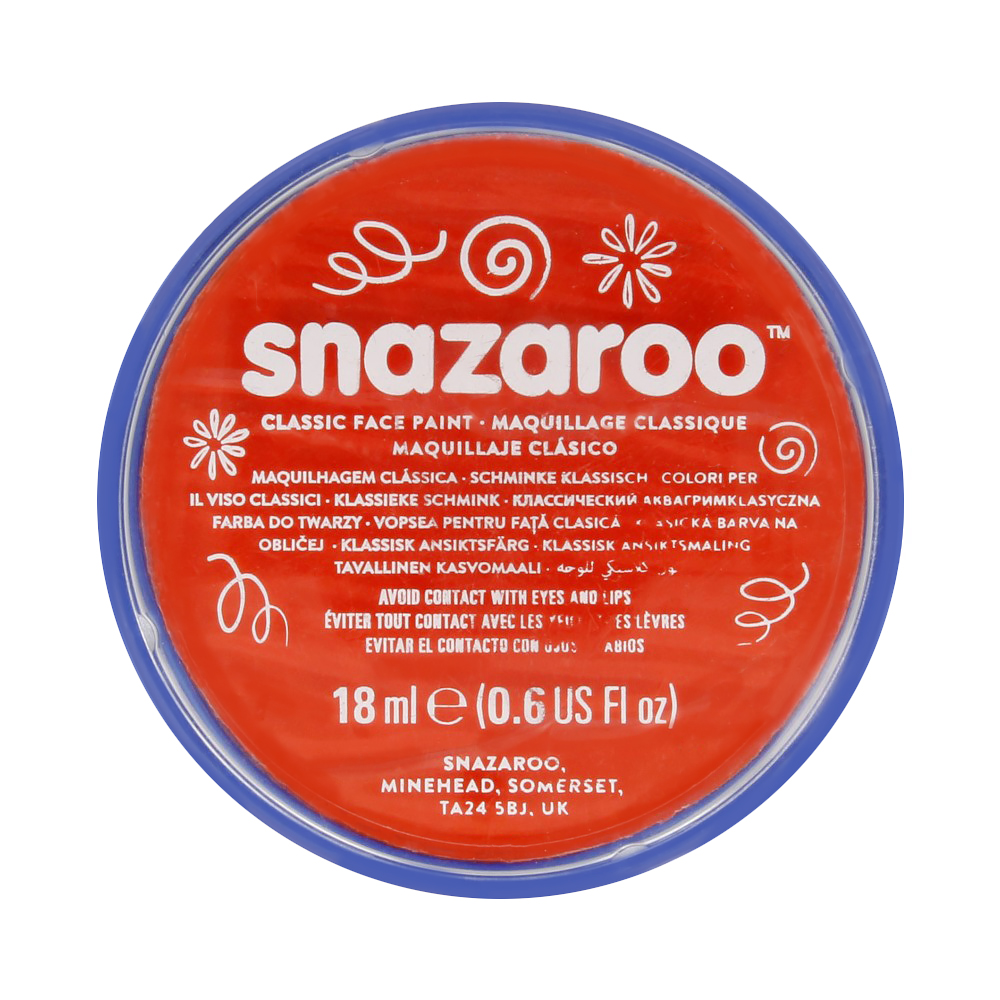 1118552 Краски для лица и тела 18 мл оранжевый темный Snazaroo 