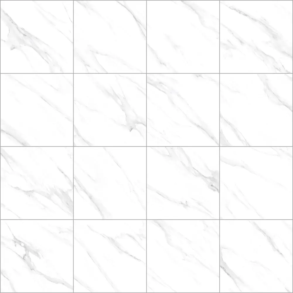 Керамогранит Duna Prizma Satvario 60x60 полированный цвет белый 1.44 м² Santreyd STLM-2205236 - Вид №2