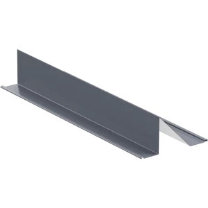 Снегозадержатель для металлической кровли планка 80x115x2000 мм 0.4 мм RAL 7024 темно-серый