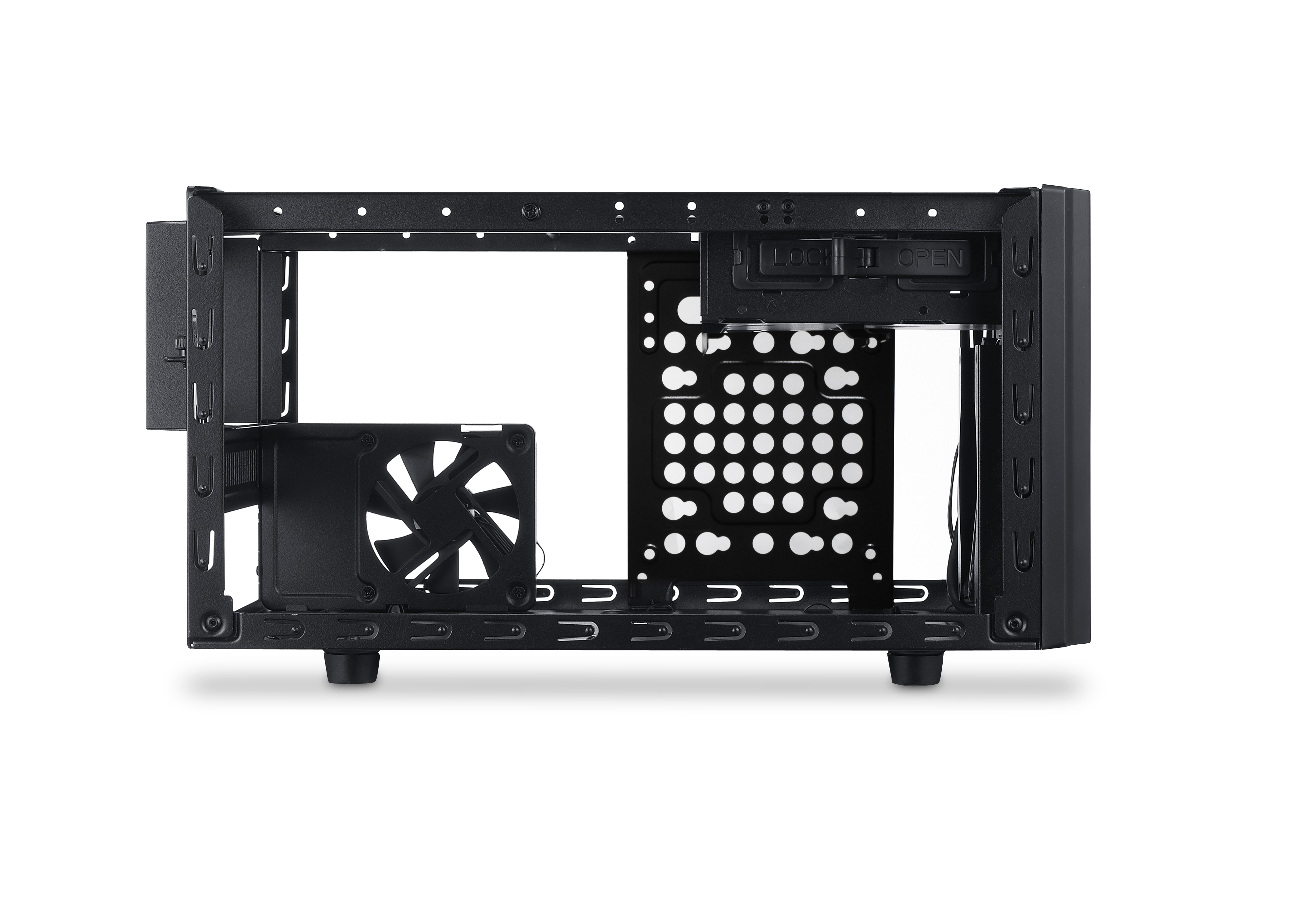 RC-130-KKN1 case elite 130 black/black (совместим с обычным опциональным бп), usb 3.0 x1, usb 2.0 x 2, 12мм fan, Cooler Master Cooler Master Elite Santreyd  - Вид №4