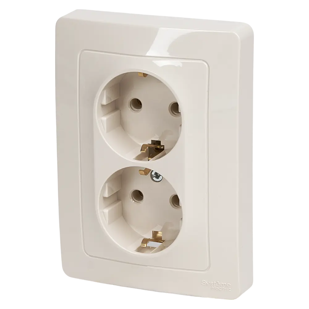 Розетка встраиваемая Systeme Electric Blanca с заземлением 16 А IP44 цвет бежевый 84500037 STLM-2173454 - Вид №1