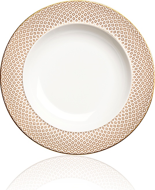 10621279 Rosenthal Тарелка суповая Rosenthal Францис Карро Беж 22см, фарфор Фарфор 