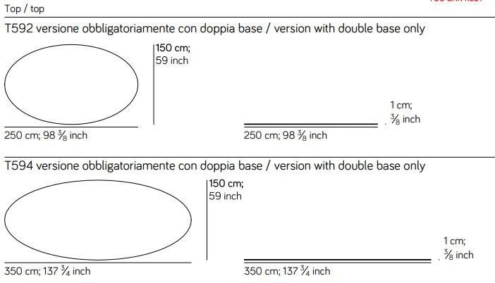 AMURA Овальный стол из дерева и стекла Nx sun-id-1481140 - Вид №10