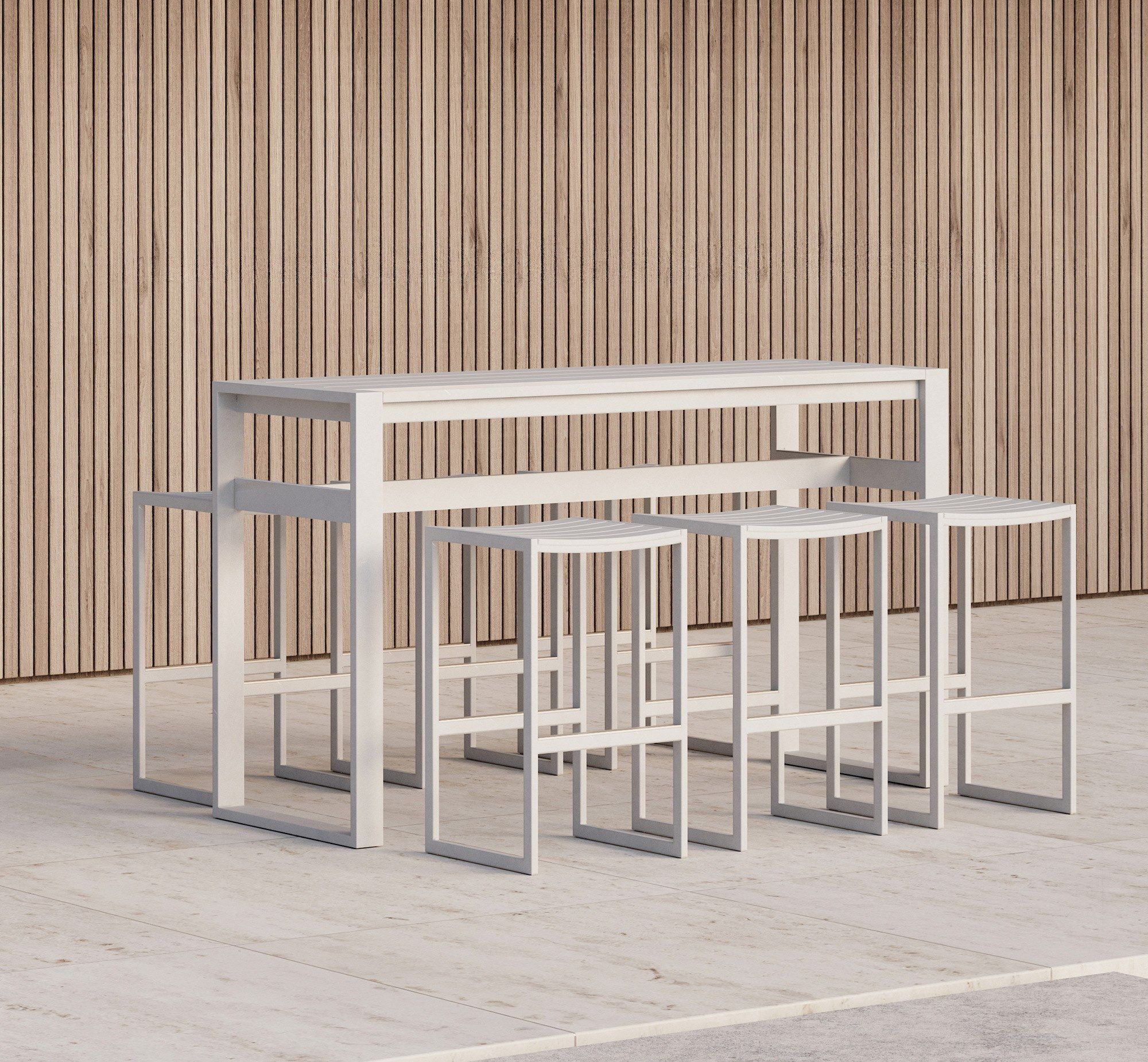 Высокий прямоугольный алюминиевый стол с порошковым покрытием Case Eos ARCH-00082338 - Вид №4