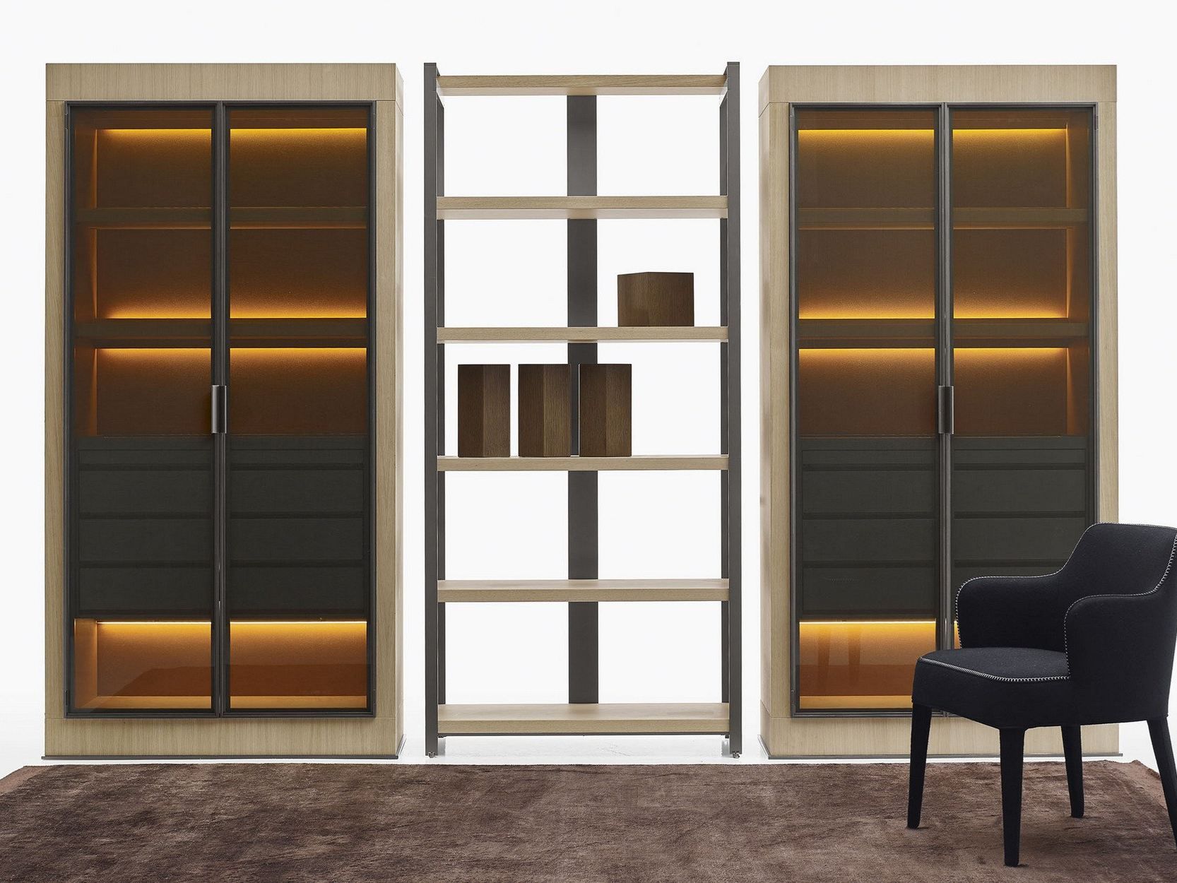 Деревянная витрина со встроенным освещением Maxalto Геракл ARCH-00142228 - Вид №1