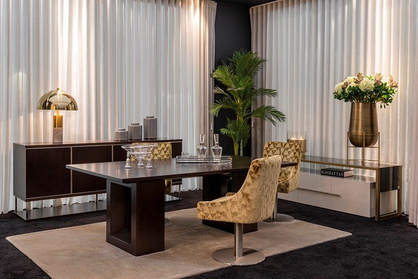 Stylish Club Прямоугольный обеденный стол из фанерованной древесины Manhattan Scf.m11 - Вид №3