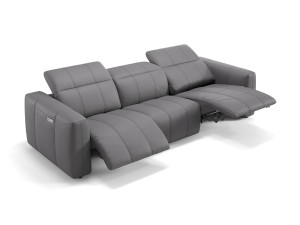 3-местный кожаный диван