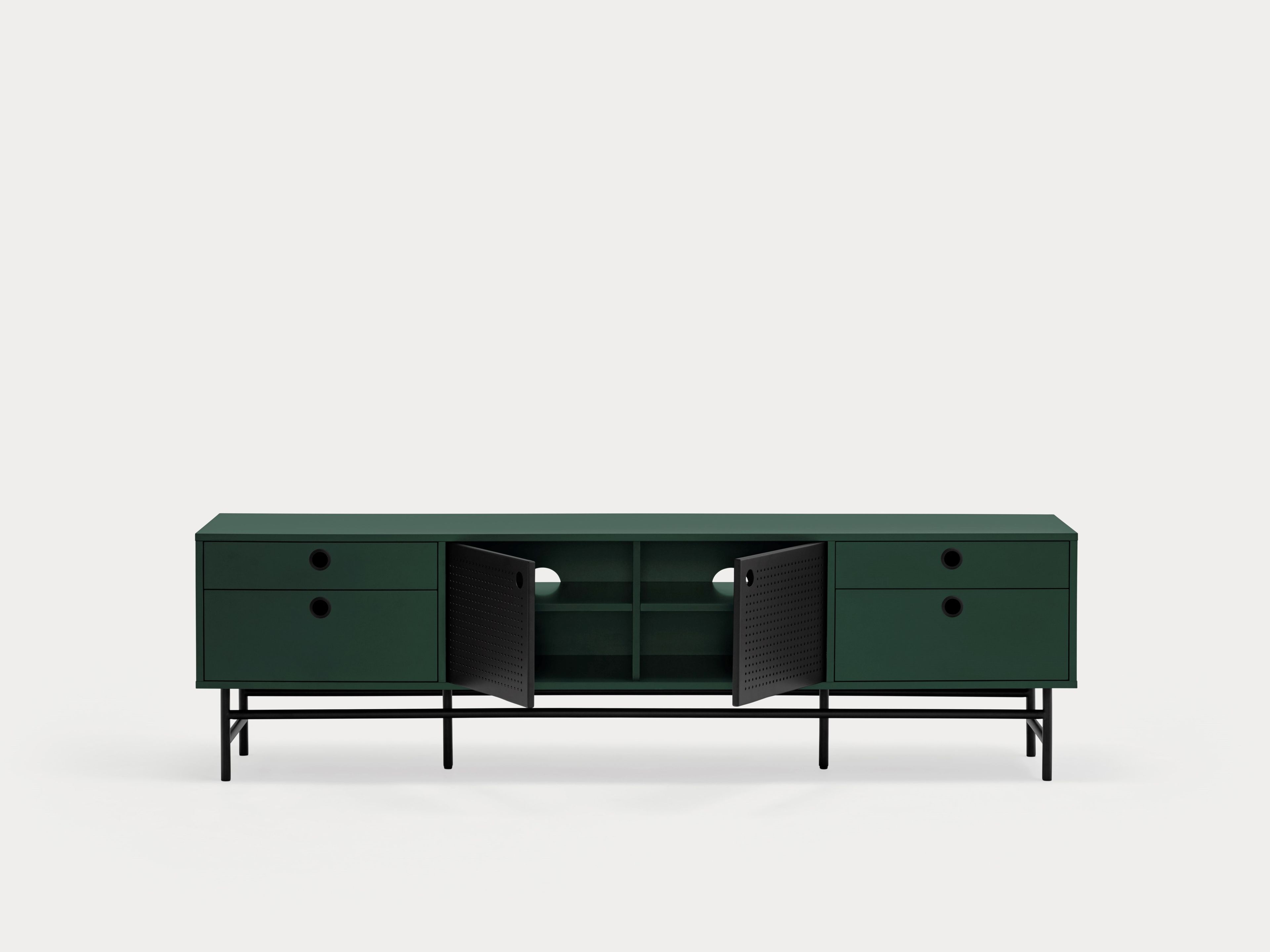 Шкаф для телевизора из МДФ с распашными дверцами и ящиками TEULAT точка ARCH-00150209 - Вид №20