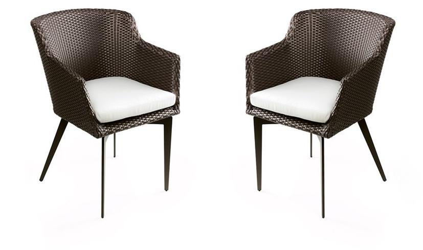 Braid Садовый стул из синтетического волокна с подлокотниками Mood 103.002 - Вид №2