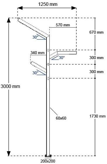 BEL-LIGHTING Светодиодный уличный фонарь из алюминия  7010.1  - Вид №3