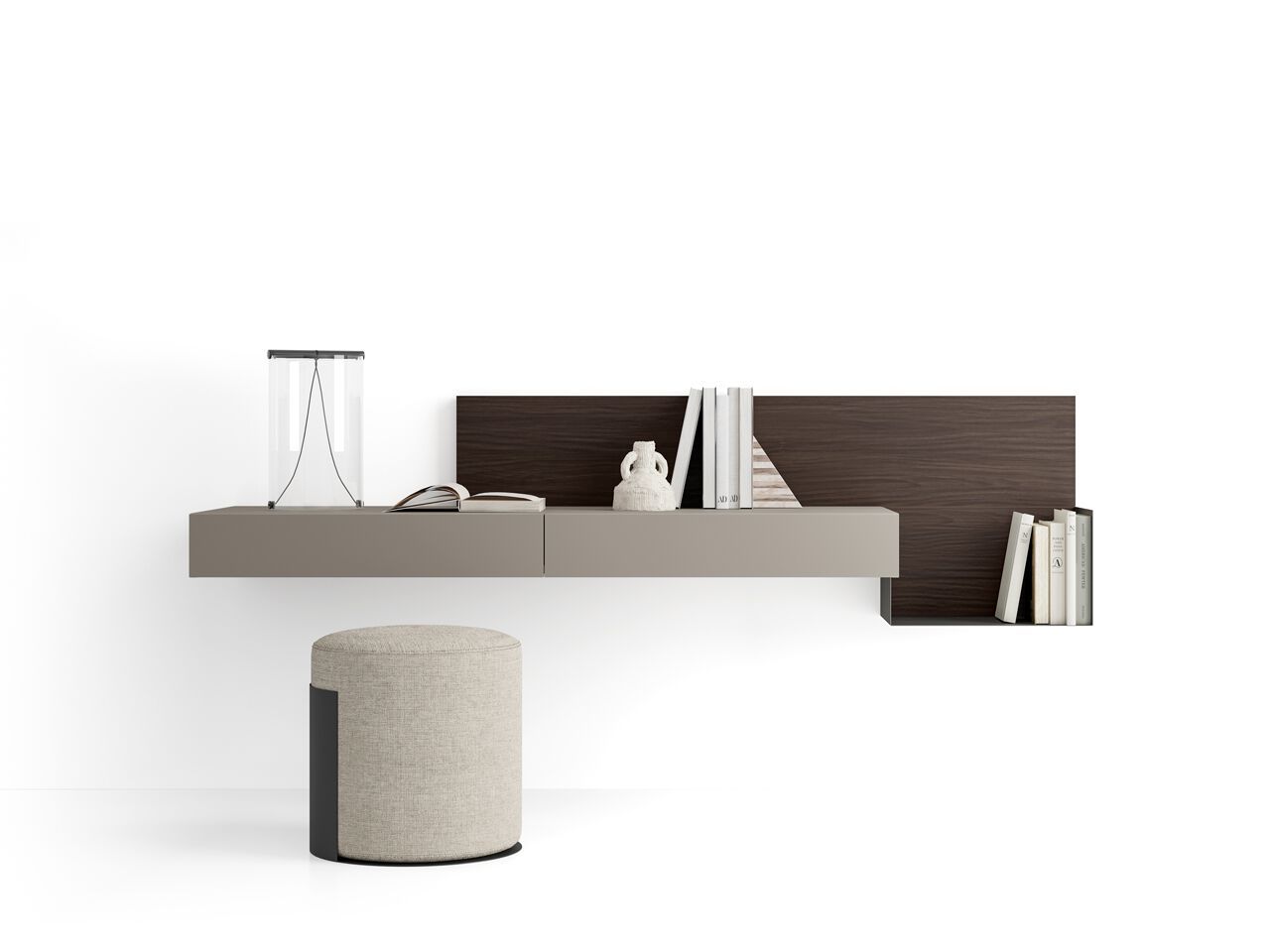 Деревянный подвесной письменный стол с ящиками Santalucia Mobili Homy ARCH-00107602 - Вид №1