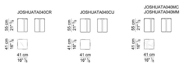 Высокий квадратный мраморный журнальный столик i 4 Mariani Джошуа ARCH-00059701 - Вид №3