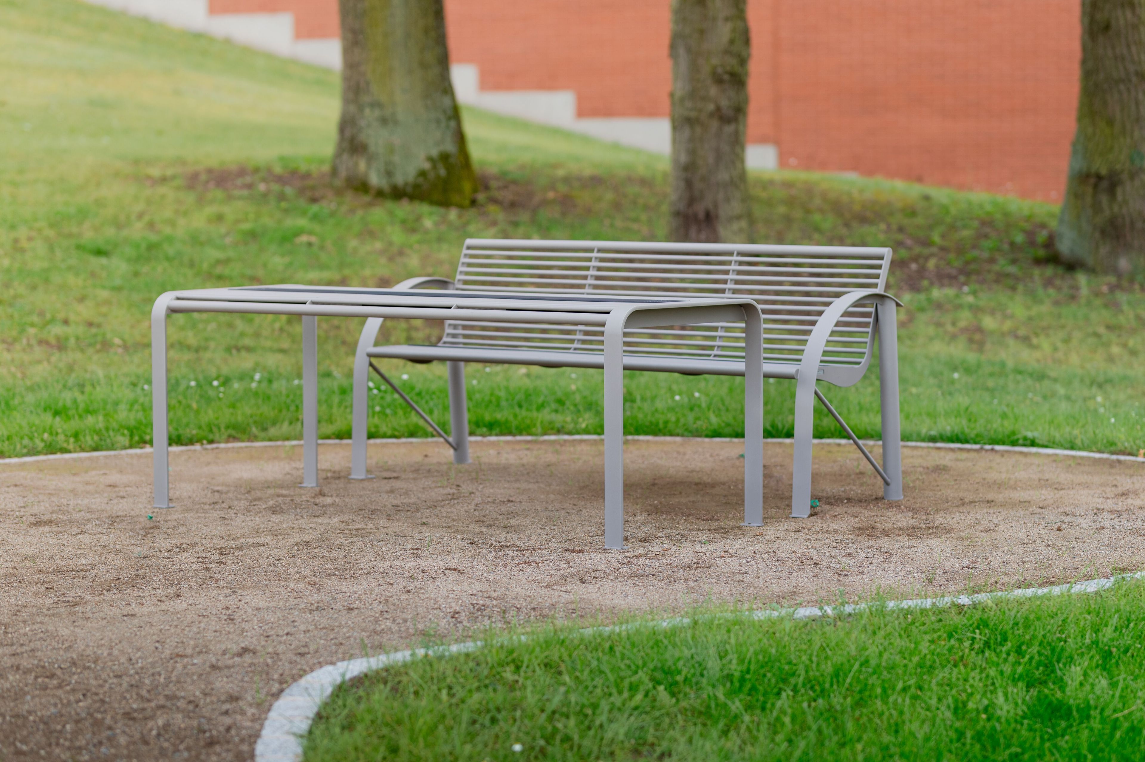 Скамья из нержавеющей стали со встроенным освещением BENKERT BANKE Siardo ARCH-00028607 - Вид №3