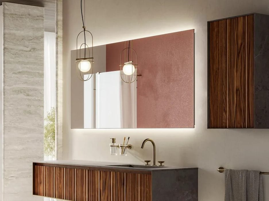 Зеркало со встроенным освещением для ванной комнаты INDA® PARENZO ARCH-00023887