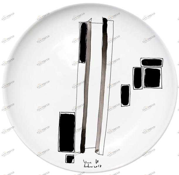 Kiasmo Керамическая тарелка Variation K+mv6