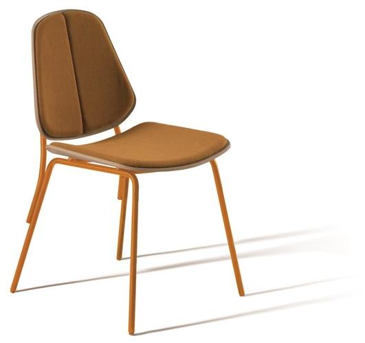 Capdell Стул из стали и дерева со встроенной подушкой Col sun-id-1489679 - Вид №4