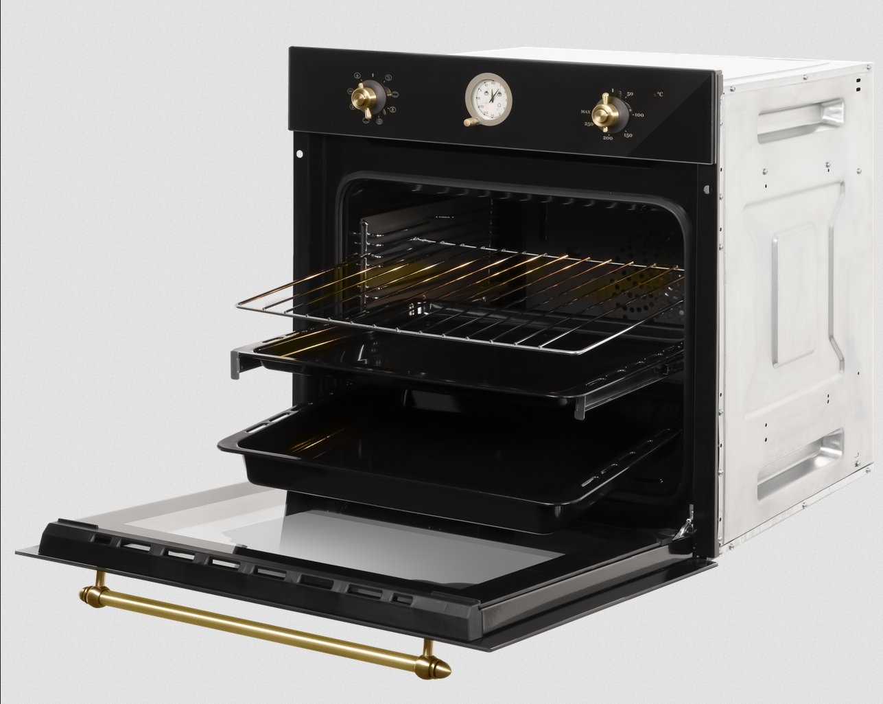 9079292 Электрический духовой шкаф HIBERG VM 6382 BR черный STDN-0037856 - Вид №1