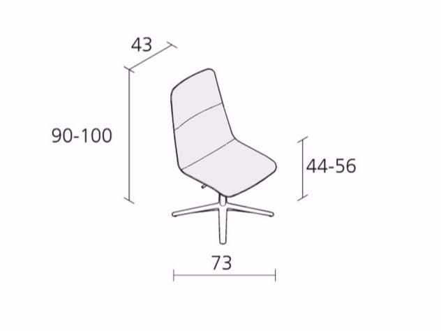 Поворотный стул с регулируемой высотой Alias ARCH-00075168 - Вид №2