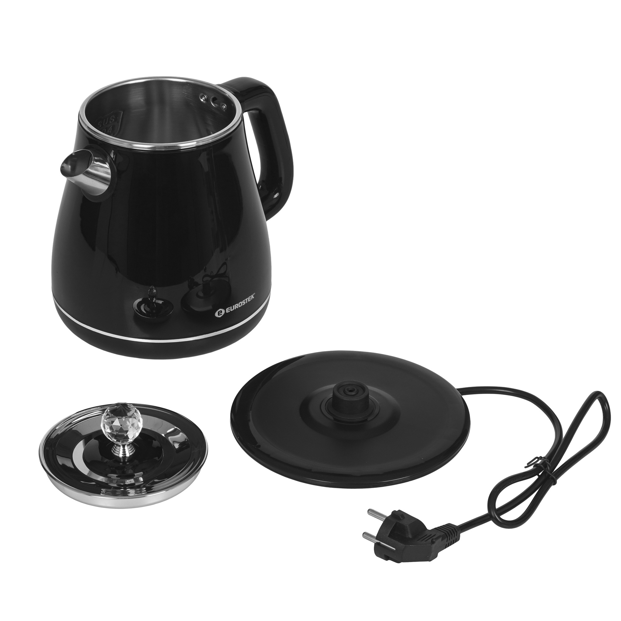 9242815 Электрочайник Eurostek EEK-1835 черный STDN-0001752 - Вид №4