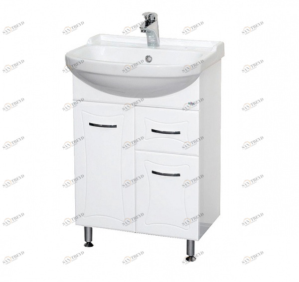 Тумба Классик-55 с 1 ящ. с раков. меб. CLASSIC-55B MISTY 2312181