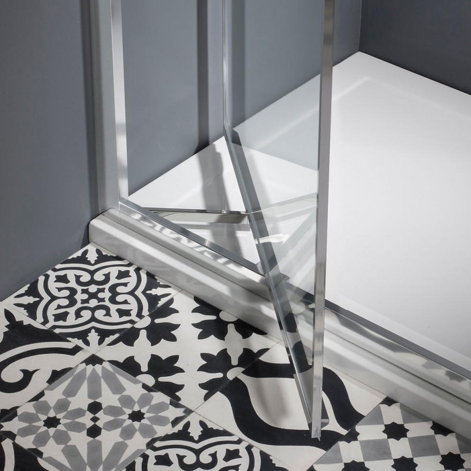 Дверь Infold 1000mm с боковым экраном 1000mm Britton Burlington EIDSC1000, ESPSC1000  - Вид №3