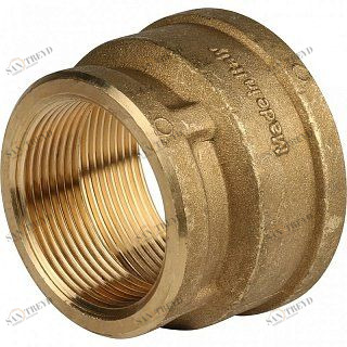 Муфта переходная ВВ 2х1 1/2" латунь STOUT SFT0005002112