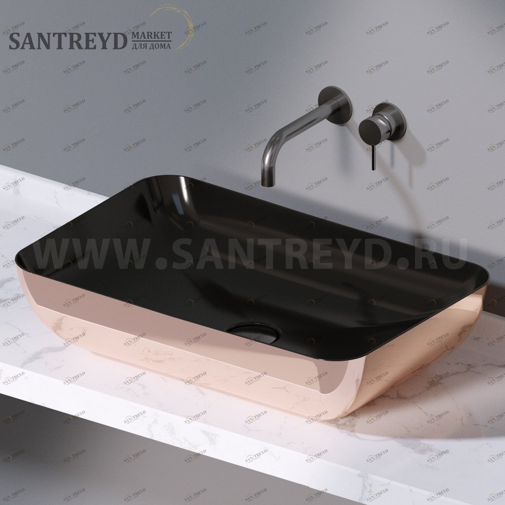 L603260 Накладная раковина на столешницу  прямоугольная A. e T. Italia ELITE AeT ITALIA